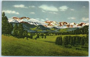 Postcard - Longs Peak And Range in The Rocky Mountain National Park - Colorado