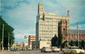 Autos Rexall Capitol Street Jackson Mississippi 1950s Postcard Crocker 12271