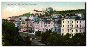 Old Postcard Marienbad Blick auf coffee Egerlander