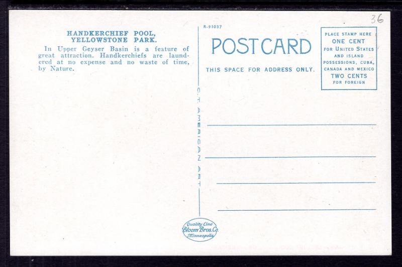 Hankerchief Pool,Yellowstone National Park