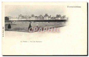 Old Postcard The View Fontainebleau Palace Parterre