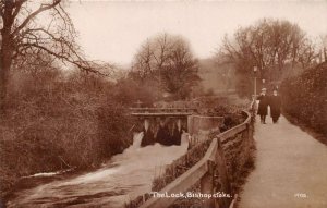 Bishopstoke England The Lock Scenic View Real Photo Postcard AA70169