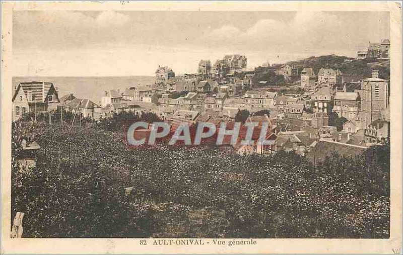 Old Postcard Ault Onival General view