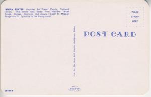 Indian Prayer ~ Pascal Charlo Native American ~ Moiese Montana Postcard