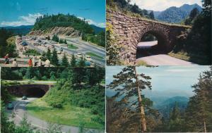 (4 cards) Smoky Mountains - Tennessee or North Carolina - Newfound Gap, The Loop