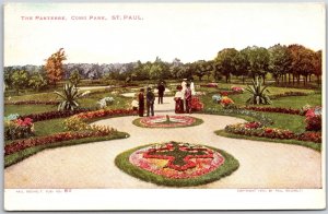 The Parterre Como Park Saint Paul Minnesota MN Flower Garden Attraction Postcard