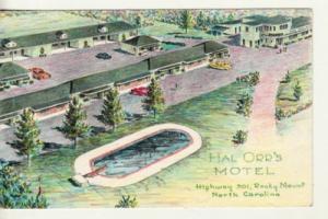 Art by WALTER BOWERS  Hal Orr's Motel, ROCKY MOUNT, NC  p...