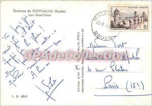 Postcard Modern Approx Pontarlier (Doubs) Lake Saint Point