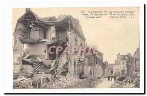 The ruins of the Great War Reims Old Postcard Street Hinemar