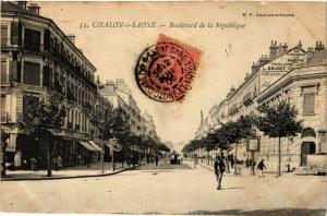 CPA CHALON-sur-SAONE - Boulevard de la Republique (637751)