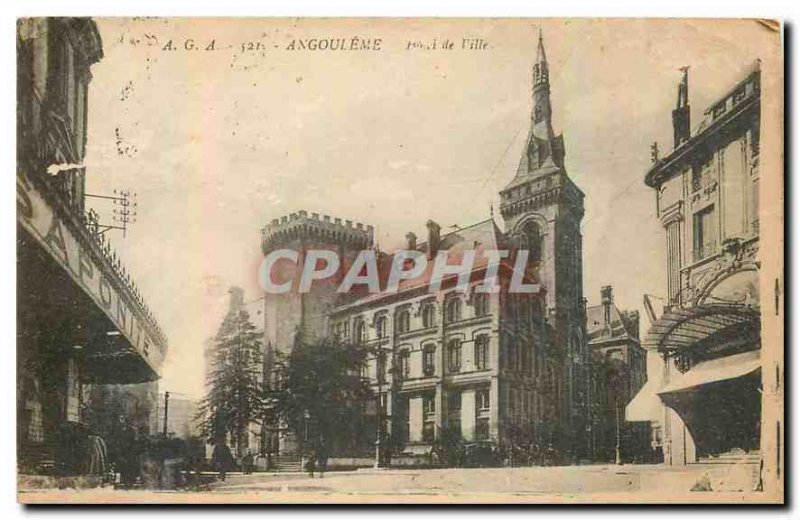 Old Postcard Angouleme Hotel de Ville