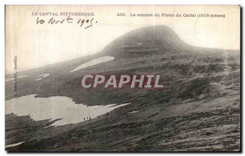 Old Postcard Picturesque Cantal The top of the Lead of the Cantal