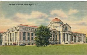 Washington DC Postcard National Museum Linen