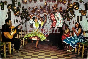 Postcard Modern Dance Espana tipica Sacromonte Granada gypsies in the cave