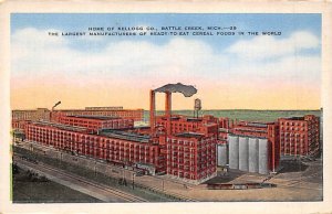 Home Of Kellogg Company Largest Manufacturers Of Cereal Foods - Battle Creek,...