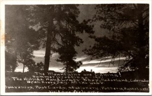 Real Photo PC Mountains Are Calling Summer Greetings 1951 Nederland, Colorado