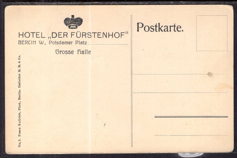 Hotel Der Furstenhof,Berlin,Germany BIN