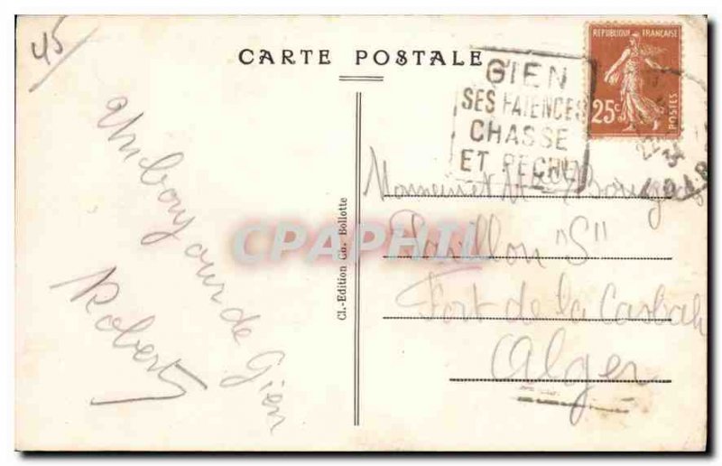 Old Postcard Gien Loiret Le Puits two floors