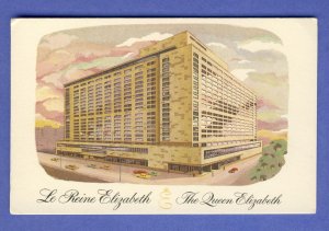 Montreal, Quebec, Canada Postcard, Le Reine Elizabeth Hotel