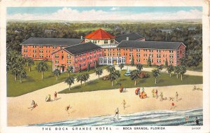 Boca Grande Florida The Boca Grande Hotel, White Border, Vintage Postcard U19270