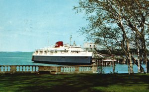 Vintage Postcard The MV Bluenose Ferry Service From Bar Harbor Maine-Nova Scotia