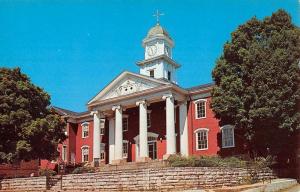 Lebanon Virginia Russell Court House Street View Vintage Postcard K59025