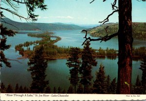 Idaho St Joe River Lake Chatcolet River Through A Lake 