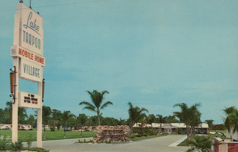 Lake Tarpon Mobile Home Village Palm Harbor FL Recreation Hall postcard H185 