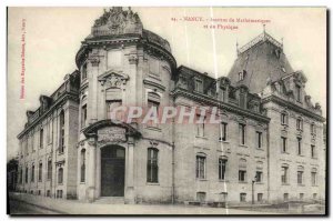 Mathematics and Physics Old Postcard Nancy Institute