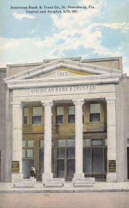 American Bank & Trust Co., St. Petersburg, Florida, Early Postcard, Unused
