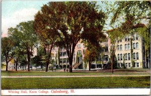 Illinois Galesburg Knox College Whiting Hall 1907