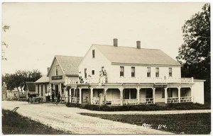 Newfield ME Libby & Sons General Store Dirt Street View RPPC Real Photo Postcard