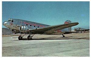 TWA Transcontinental & Western Air Douglas DC-3 Airplane Postcard
