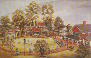 Pennsylvania Lahaska The Village Green At Peddler's Village 1965