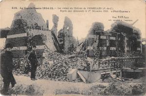 BR78211 chateau de vermelles les ruines war 1914 france military ww1 militaria