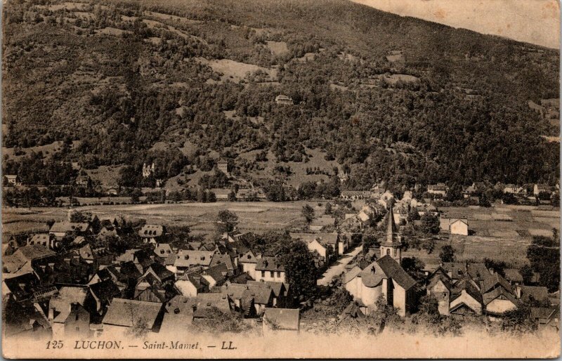 Vintage postcard, RPPC, Luchon, SAINT MAMET - FRANCE - COUNTRY SIDE FARM