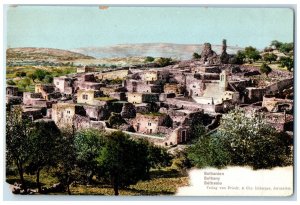 c1910 Houses Buildings Trees View Bethany Palestine Unposted Antique Postcard