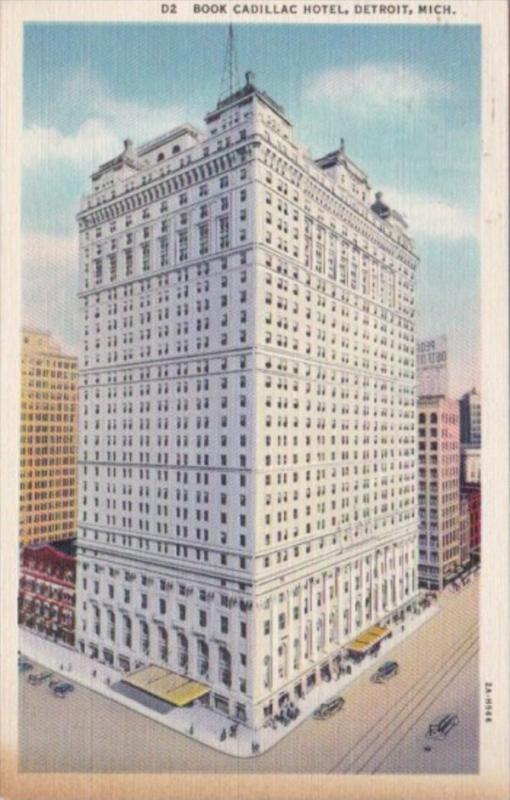 Michigan Detroit Book Cadillac Hotel 1937 Curteich