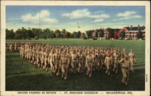 Indianapolis IN Ft Benjamin Harrison Soldiers Postcard