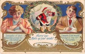 Santa Claus Christmas 1909 Missing Stamp 