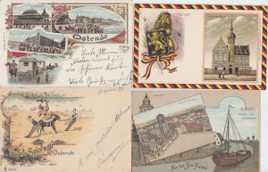 BELGIUM 28 Vintage Litho Postcards Mostly pre-1910 (L3847)