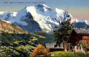 Switzerland Blick vom Isenfluh auf die Jungfrau