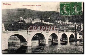 Postcard Old Heidelberg Die Alte Brucke mit Schloss