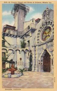 California Riverside Mission Inn St Francis Chapel and Shrine Of Aviators Cur...