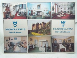 Brodick Castle Isle of Arran Vintage Multiview Postcard