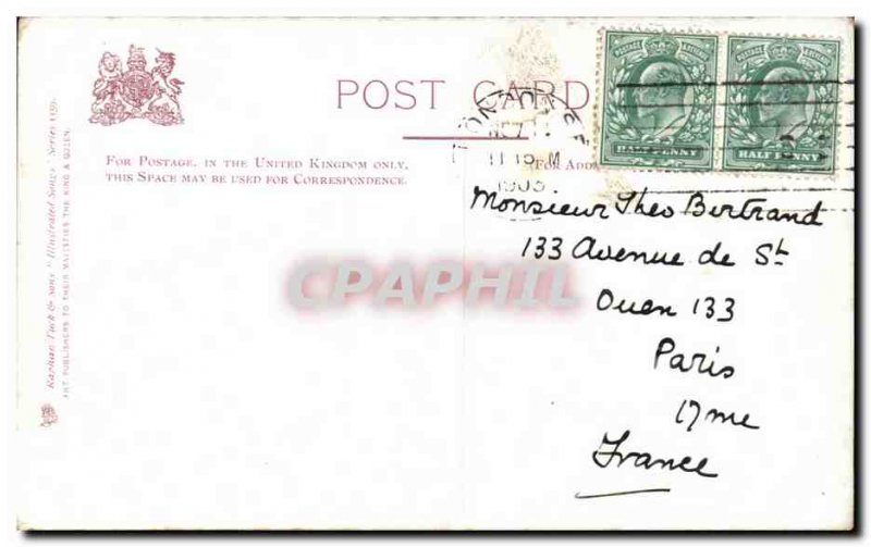 Old Postcard Fantasy Illustrated songs Auld Lang Syne