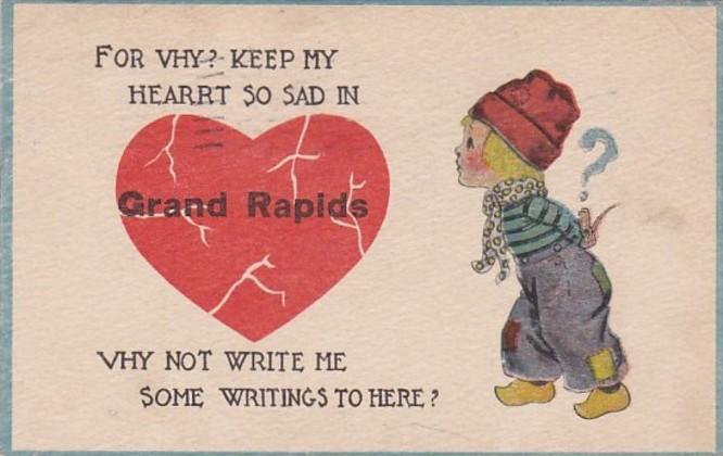 Michigan Grand Rapids For Vhy Keep My Hearrt So Sad 1913 Pennant Series