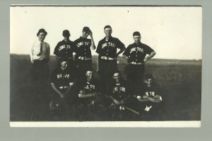 Lone Tree MINNESOTA RP c1910 BASEBALL TEAM Township Team nr Clara City Raymond