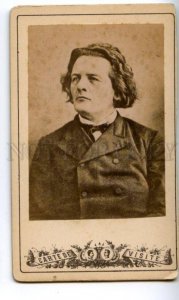 145255 RUBINSTEIN Russia Jewish COMPOSER Old CDV Cabinet PHOTO