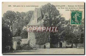 Old Postcard Loire Castles Inferieure Haute Goulaine The Archives Tower and I...